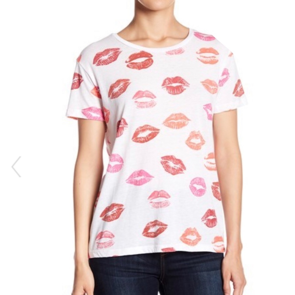 Nordstrom Chaser Kiss Kiss Crew Neck Tee
